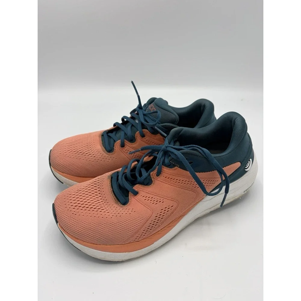 Topo Phantom 2 Women Shoe Size 9.5 Road Trail Running Walk Gym Sneaker Rose Navy
